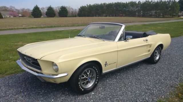 1967 Ford Mustang Convertible 289 - Auto Trans - Power Steering 1967 Ford Mustang