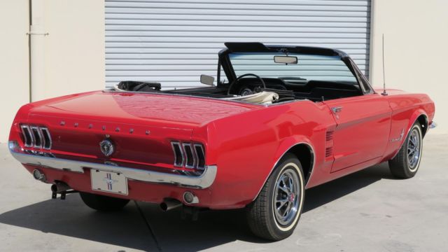 1967 Ford Mustang CONVERTIBLE 289 C CODE! P/S! CANDY APPLE RED!!! - photo 7