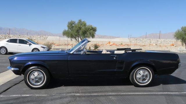 1967 Ford Mustang CONVERTIBLE 289 C CODE SAN JOSE NIGHTMIST BLUE! !! - photo 4