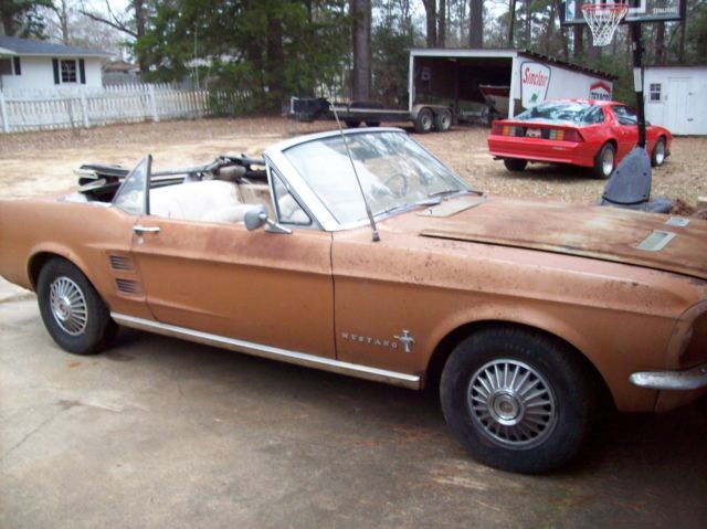 1967 ford mustang convertible project car 1967 Ford Mustang convertible
