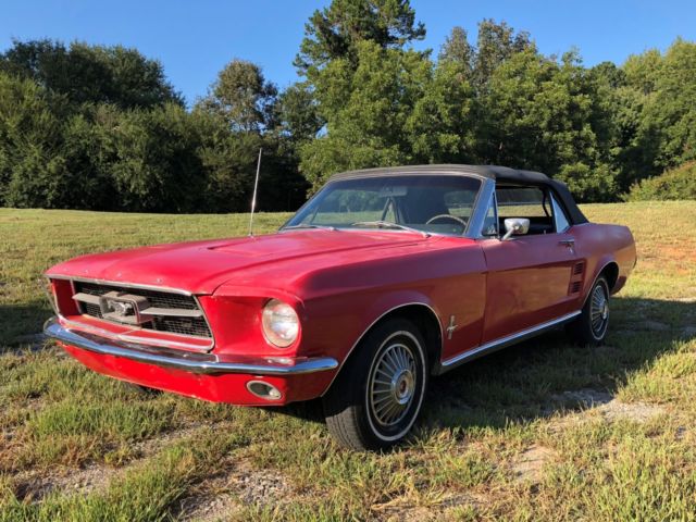 1967 Ford Mustang Convertible rare factory color loaded with options 1967 Ford Mustang Convertible
