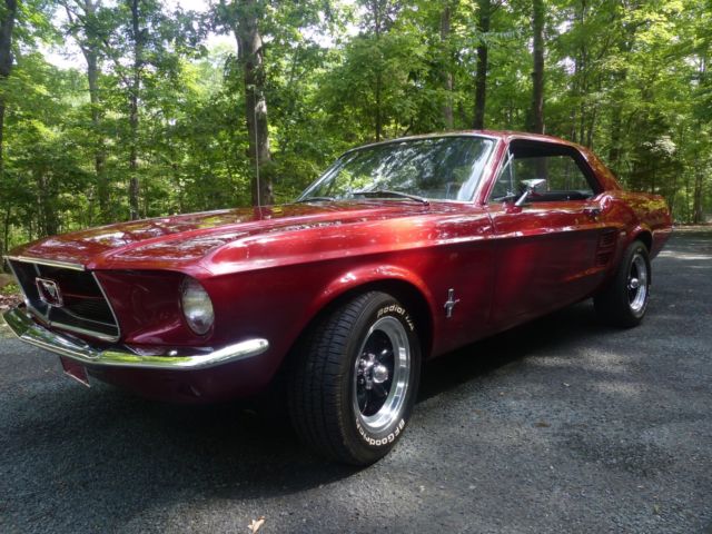 1967 Ford Mustang Coupe 289 V8 C4 Cold A/C New Paint Rims Tires Torque Thrust 1967 Ford Mustang