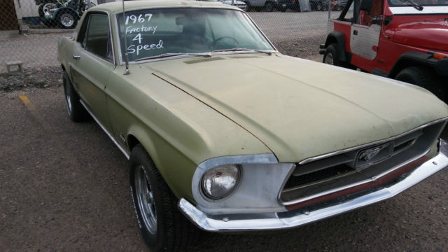 1967 Ford Mustang Coupe Factory 4 Speed 1967 Ford Mustang Base