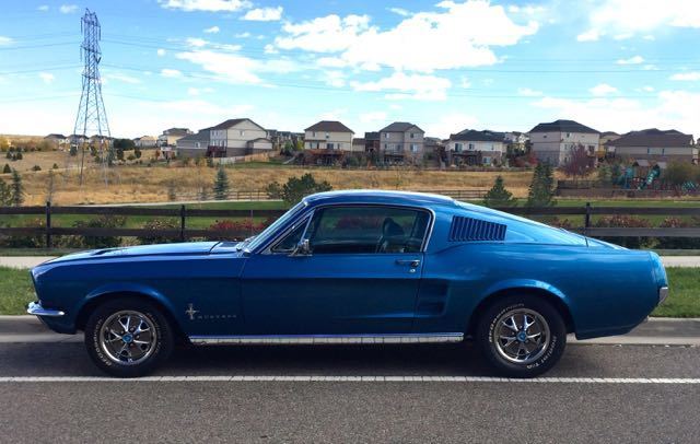 1967 Ford Mustang Fastback 289 4-Speed Acapulco Blue & Deluxe Int. Non-Original 1967 Ford Mustang Base Fastback 2-Door