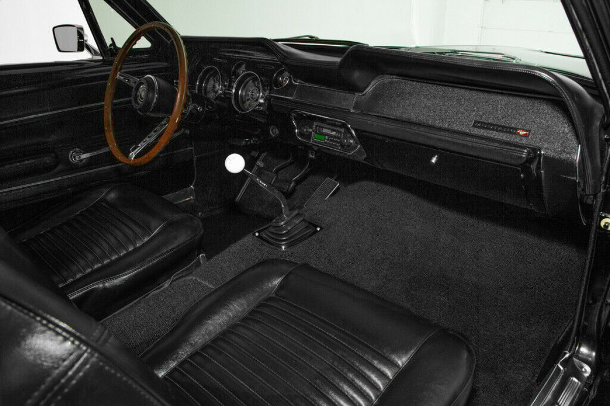 1967 Ford Mustang Fastback, Black on Black, 390, 4-Speed, Marti Repo - photo 2
