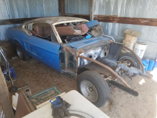1967 Ford Mustang Fastback Project with coil over suspension for a coyote engine 1967 Ford Mustang