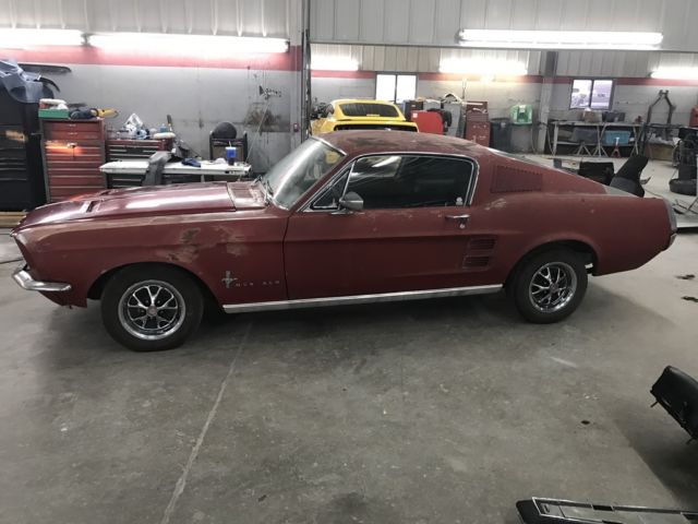 1967 FORD MUSTANG FASTBACK S CODE 390GT Engine 4 SPEED 9" Rear Red on Black NICE 1967 Ford Mustang 390 S Code