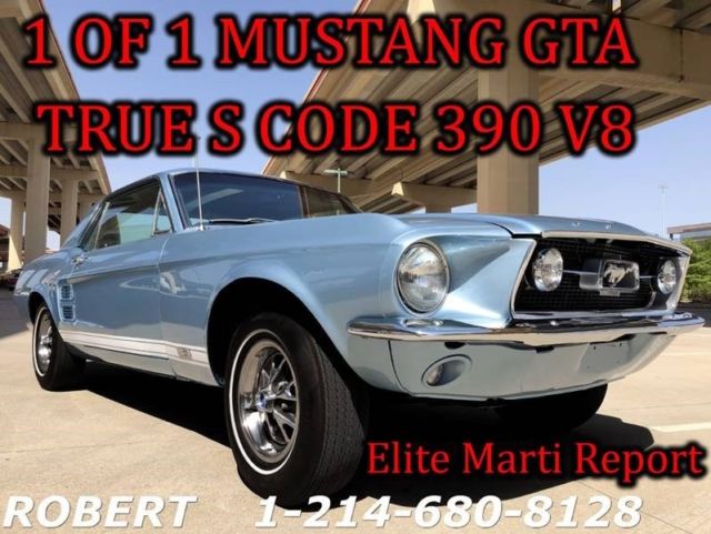 1967 Ford Mustang GT 390 GTA BIG BLOCK 1 OF 1 DELUXE INTERIOR - photo 3