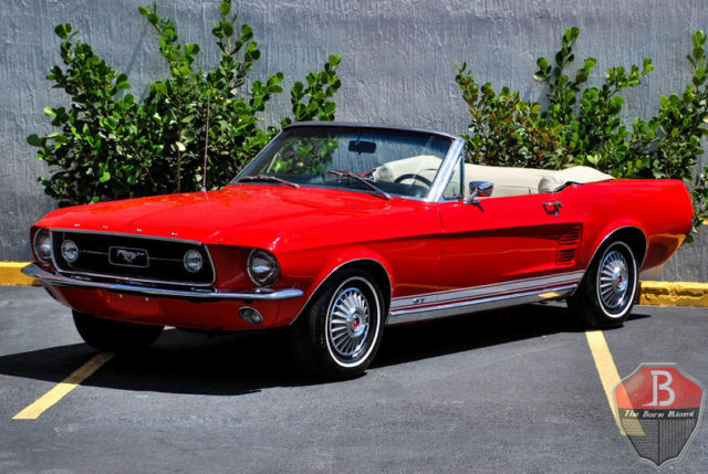 1967 Ford Mustang GT Convertible 47,851 Miles Red Convertible 289 V8 Manual 4-Sp 1967 Ford Mustang GT Convertible