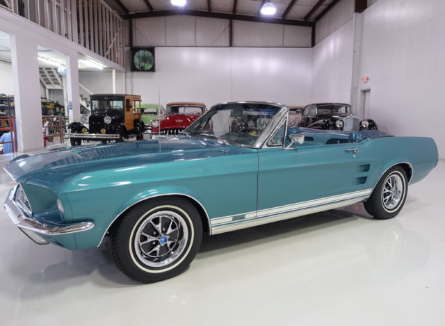 1967 Ford Mustang GT Convertible, Many rare factory options & rare factory color 1967 Ford Mustang GT Convertible