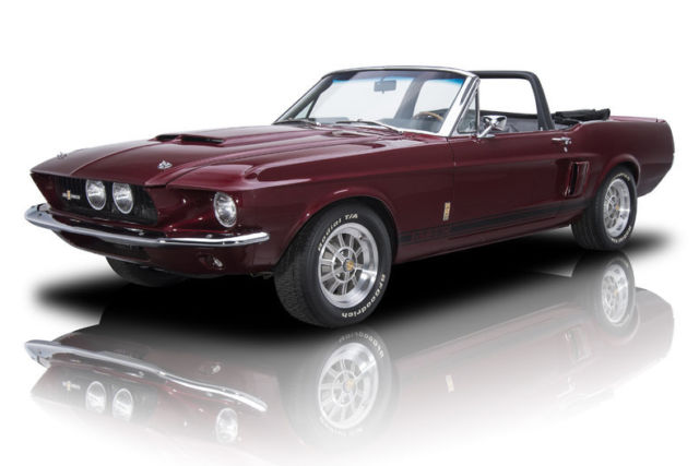 1967 Ford Mustang GT350 75 Miles Burgundy Convertible 331 V8 5 Speed Manual 1967 Ford Mustang GT350