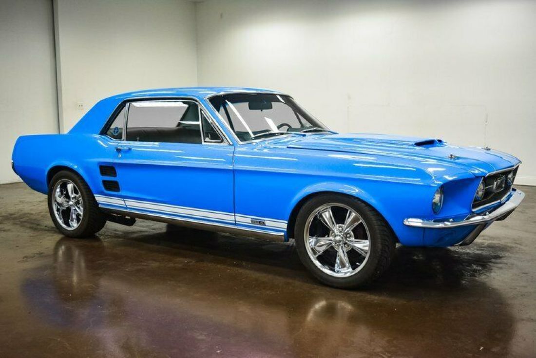 1967 Ford Mustang GTA 22642 Miles Grabber Blue Coupe 302ci Ford V8 AOD Automatic 1967 Ford Mustang GTA