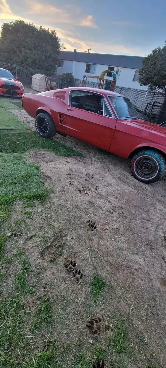 1967 Ford Mustang Red FWD Automatic fastback 1967 Ford Mustang fastback