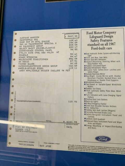 1967 Ford Mustang GTA - photo 5