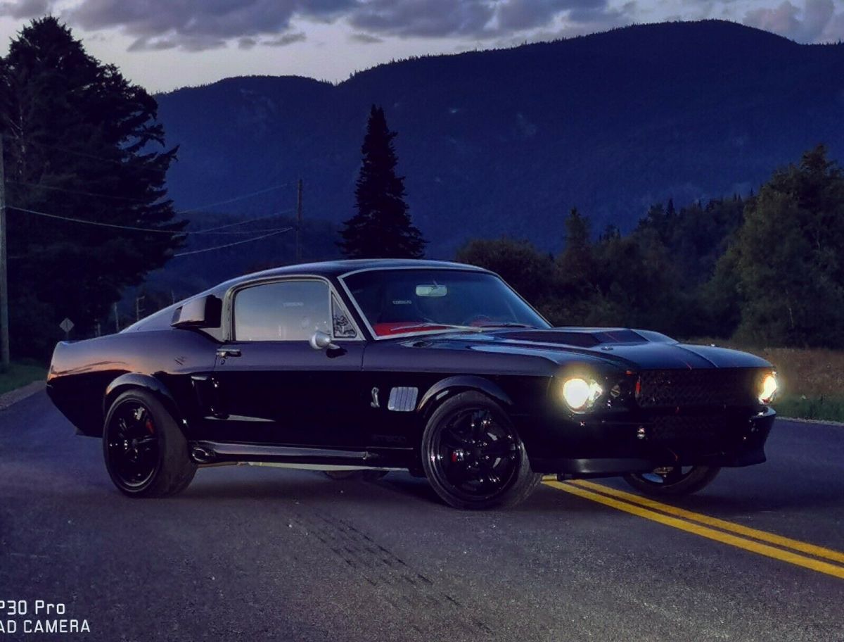 1967 Ford Mustang Sportscar Black RWD Manual GT 1967 Ford Mustang GT