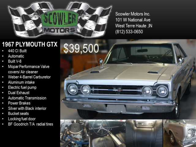 1967 GTX built 440CI Automatic ( classic muscle car 65 66 68 69 70) 1967 Plymouth GTX
