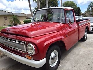 1967 International 1100B Red Pickup V8 304 Engine Longbed 4 Speed 1967 International Harvester Pickup 1100B