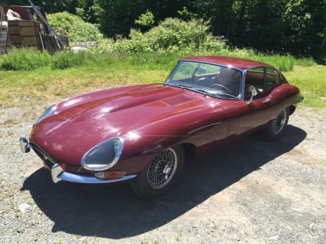 1967 Jaguar XKE 0 Burgundy Coupe Manual 1967 Jaguar XK