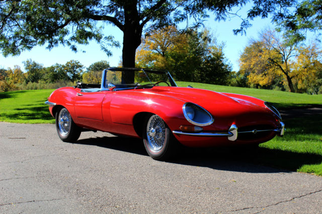 1967 Jaguar XKE Series 1 Red Convertible 1967 Jaguar E-Type