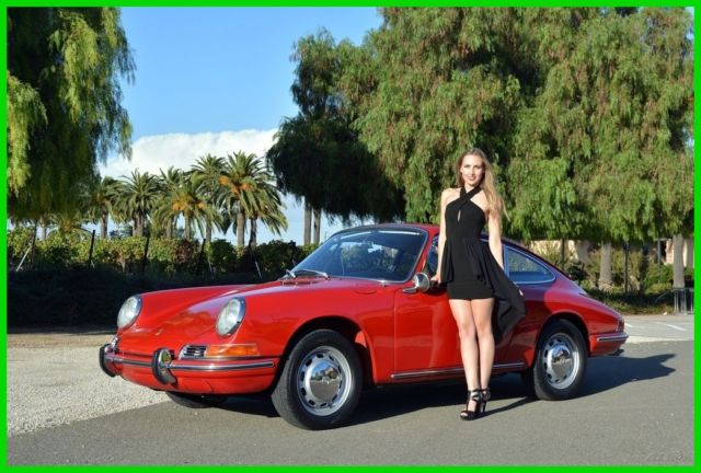 1967 KARMANN 912 COUPE DOCUMENTED 1-OWNER GARAGED ALL #MATCH POLO RED FULL RESTO 1967 Porsche 912