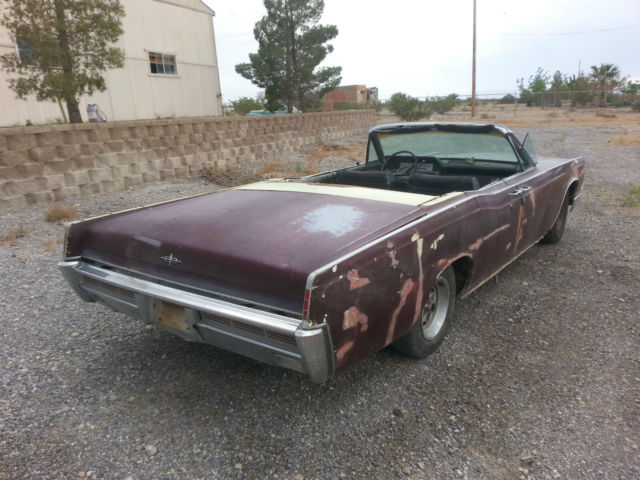 1967 LINCOLN CONTINENTAL CONVERTIBLE BARN FIND DESERT CAR RAT ROD RUNS & DRIVES 1967 Lincoln Continental CONVERTIBLE