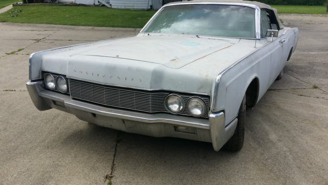 1967 Lincoln Continental Convertible Rare Color Combo Project No Reserve 1967 Lincoln Continental
