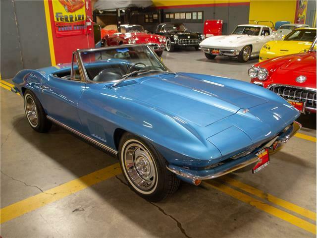 1967 Marina Blue Corvette Convertible, Black interior, 327/300hp Powerglide Auto 1967 Chevrolet Corvette Convertible