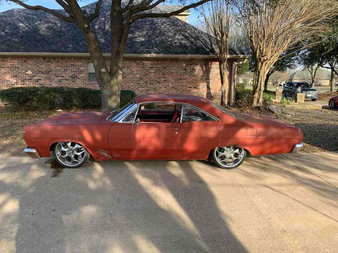 1967 Mercury Comet Coupe Sportscar Red RWD Automatic chrome 1967 Mercury Comet Coupe chrome