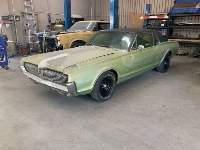 1967 Mercury Cougar Coupe Green RWD Automatic GT 1967 Mercury Cougar GT