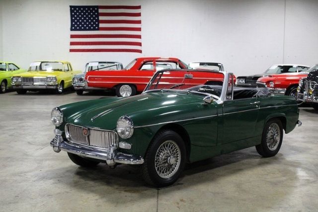 1967 MG Midget 70539 Miles Green Convertible 1275cc Inline 4 Cylinder 5 Speed M 1967 MG Midget --
