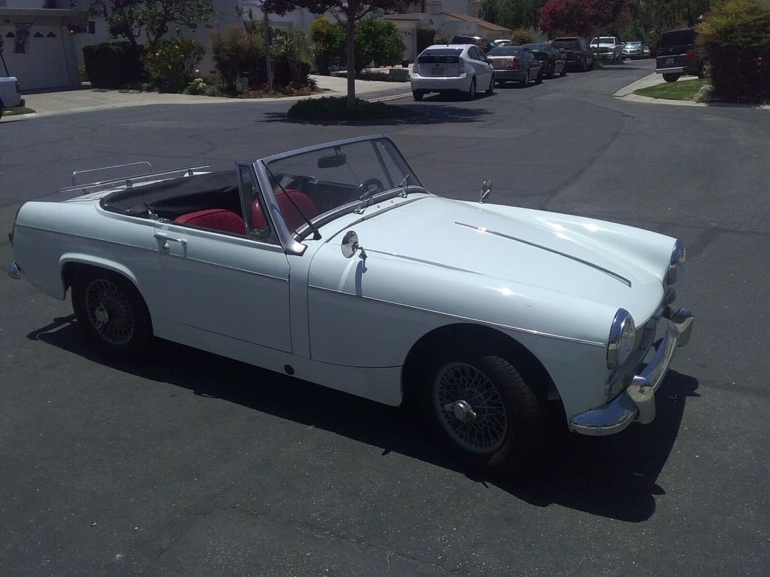1967 MG Midget Convertible White RWD Manual 1967 MG Midget