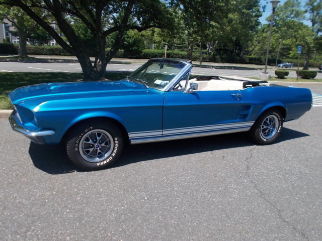 1967 MUSTANG CONVERTIBLE 289 AUTO A/C ORIGINAL RED DELUXE INTERIOR CAR 1967 Ford Mustang