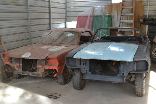 1967 Mustang Convertible w rebuilt, rust-free body (plus 1965 Coupe "throw-in") 1967 Ford Mustang 2bbl auto