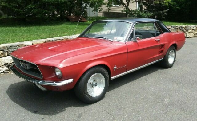 1967 MUSTANG COUPE ORIGINAL RED CAR RUNS AND DRIVES GREAT 1967 Ford Mustang