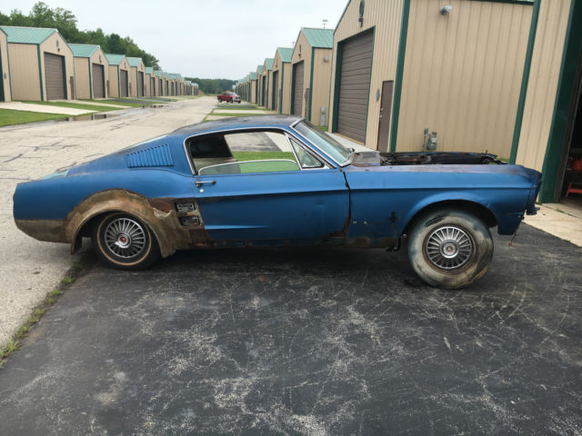 1967 Mustang fastback 289 manual trans Originally a Raven Black car white inter 1967 Ford Mustang FASTBACK