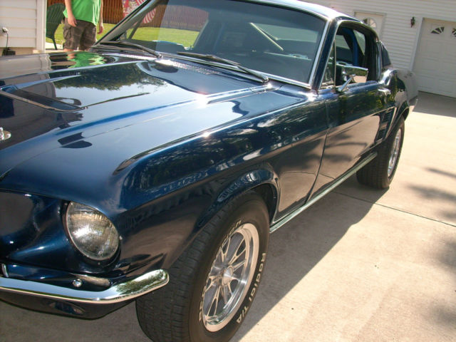 1967 Mustang Gt 4 speed Marti report Factory Gt code 289 Raven Black 1967 Ford Mustang