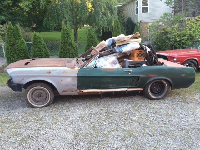 1967 MUSTANG S CODE 390 GT 4 SPEED DARK MOSS GREEN RARE CONVERTIBLE 1967 Ford Mustang GT