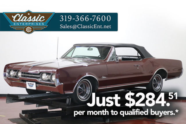 1967 Oldsmobile Cutlass Supreme 0 Burgundy Maroon Convertible 330 Jetaway 2 spe 1967 Oldsmobile Cutlass --
