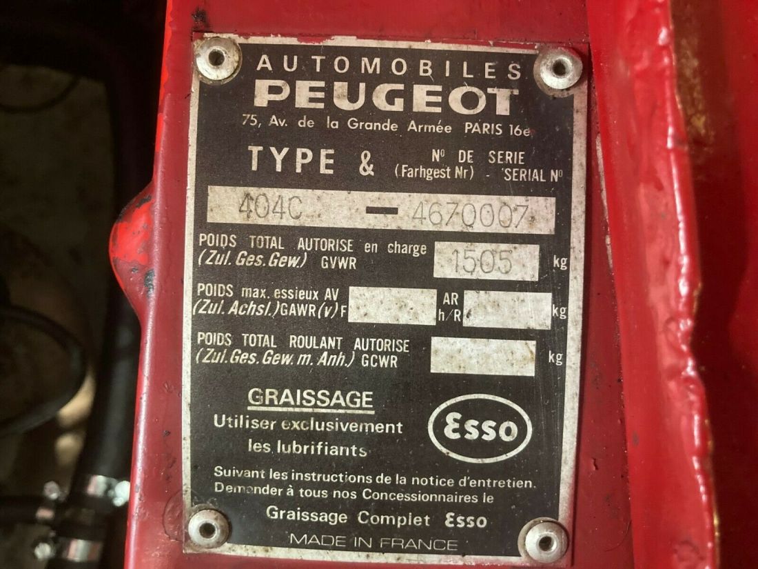 1967 Peugeot 404 CONV - photo 8