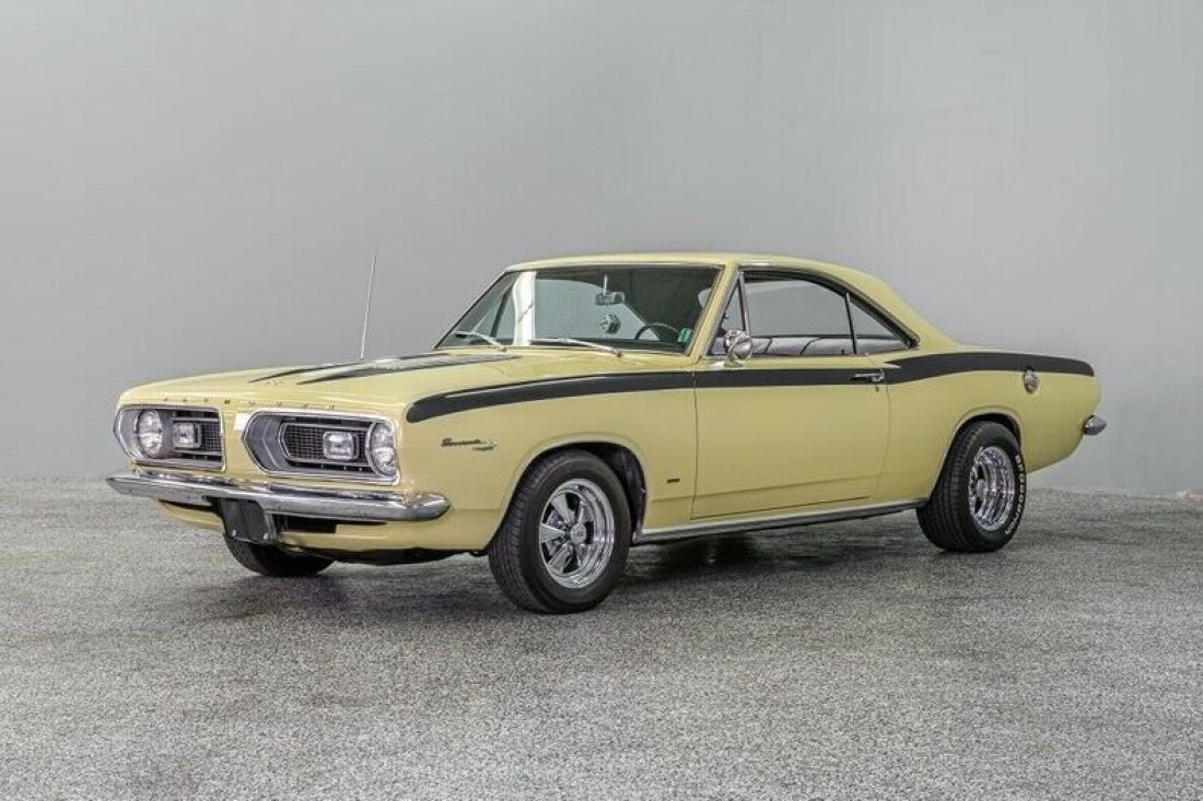1967 Plymouth Barracuda 45364 Miles Yellow Notchback 273 ci 3-Spd Auto 1967 Plymouth Barracuda