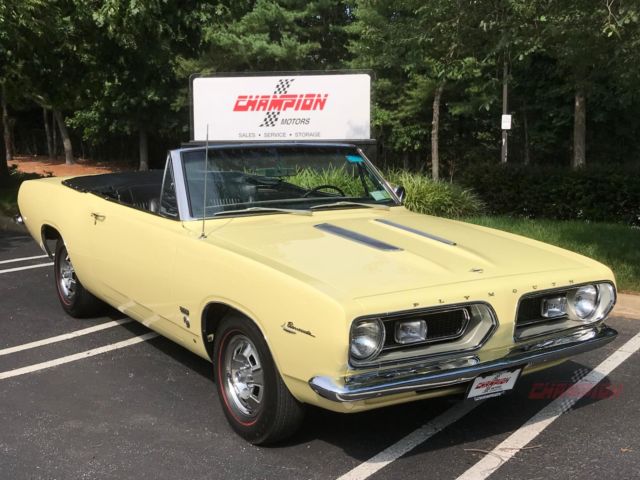 1967 Plymouth Barracuda Formula S 32177 Miles Yellow 383 4bbl 4 Speed Manual 1967 Plymouth Barracuda Formula S
