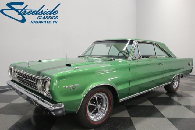 1967 Plymouth GTX 3768 Miles Green Coupe 440 Super Commando V8 3 Speed Automati 1967 Plymouth GTX --