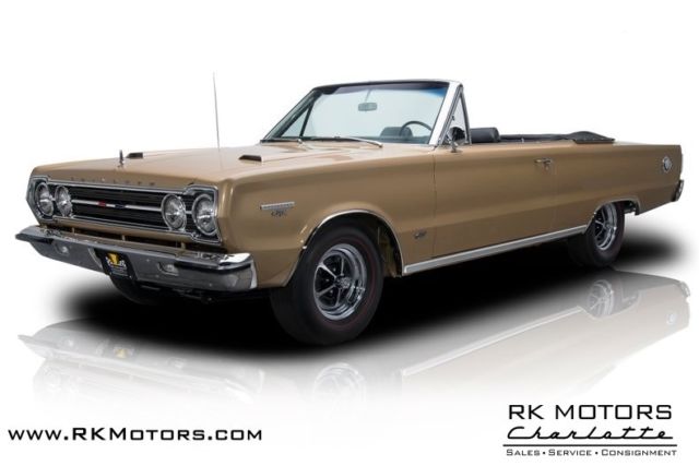 1967 Plymouth GTX Gold Metallic Convertible 426 HEMI V8 3 Speed Automatic 1967 Plymouth GTX --