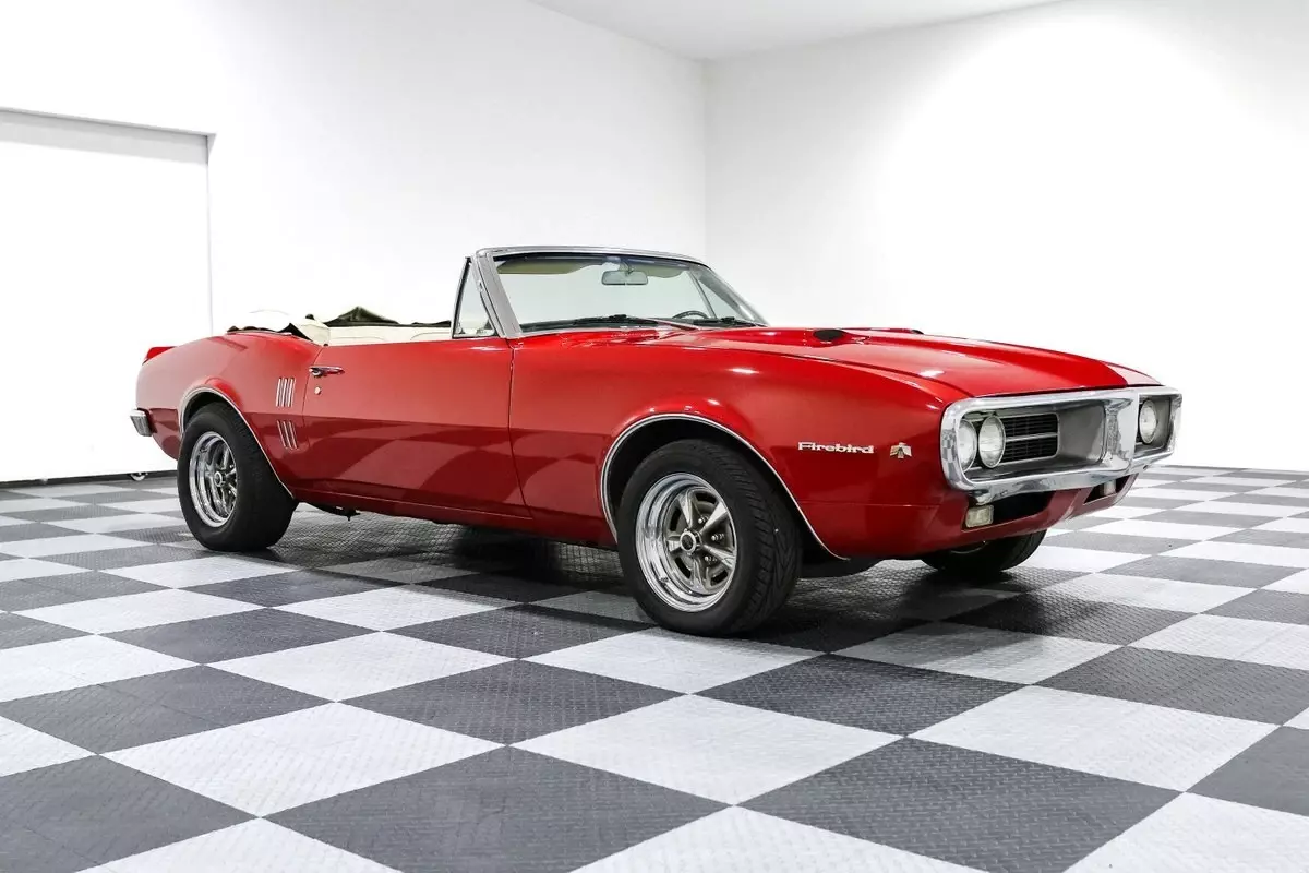 1967 Pontiac Firebird 35035 Miles Red Convertible Pontiac 350ci V8 2 Speed Auto 1967 Pontiac Firebird