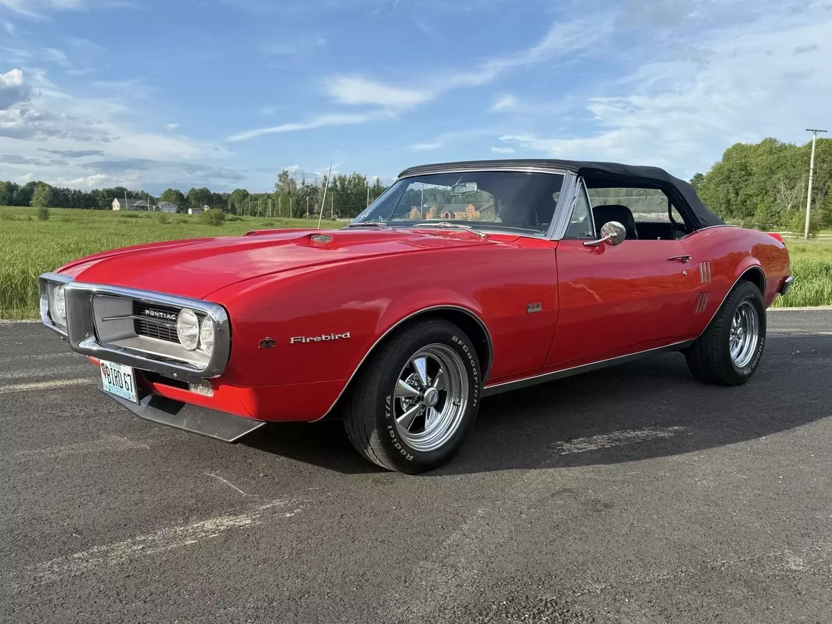 1967 Pontiac Firebird Convertible Red premium 1967 Pontiac Firebird premium