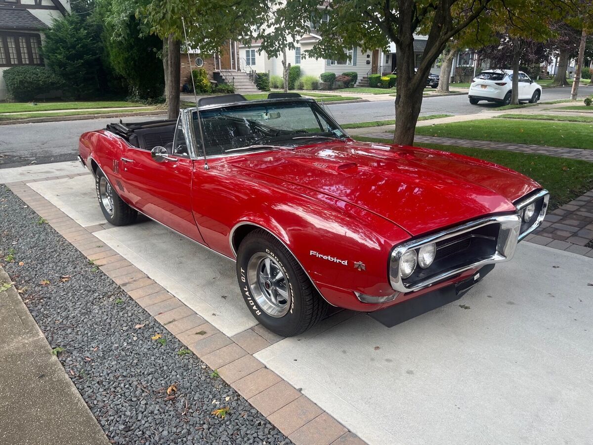 1967 Pontiac Firebird Convertible Red RWD Manual 400 1967 Pontiac Firebird 400