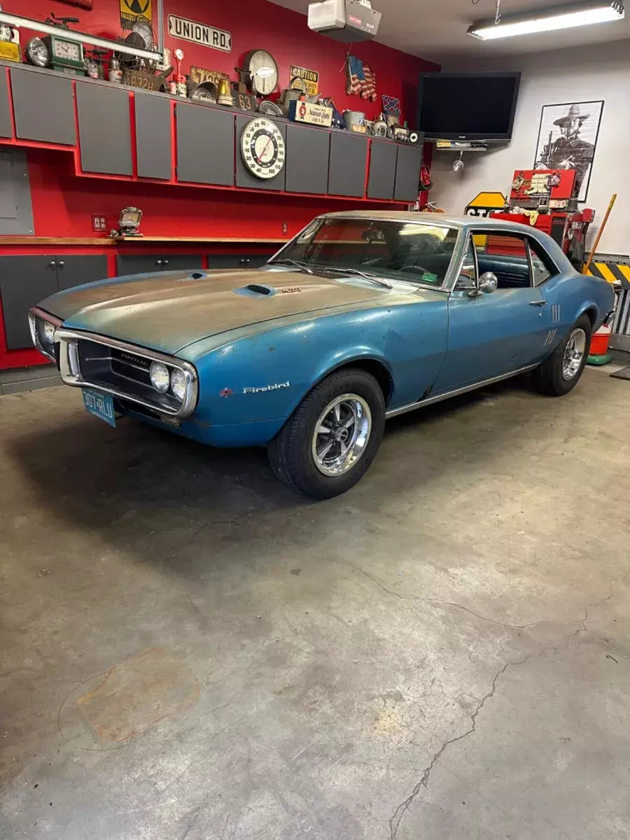 1967 Pontiac Firebird Coupe Blue RWD Automatic 400 1967 Pontiac Firebird 400