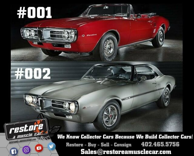 1967 Pontiac Firebirds - Convertible VIN: 001 & Coupe VIN: 002 Pontiac Royalty 1967 Pontiac Firebird - VIN: 100001 & VIN: 100002 Pontiac Royalty