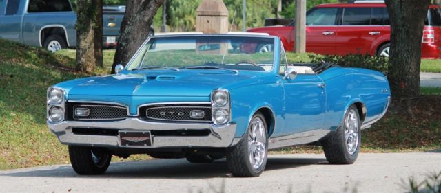 1967 Pontiac GTO Convertible 5 Speed Tremec A/C 400CI Tri Power - photo 2