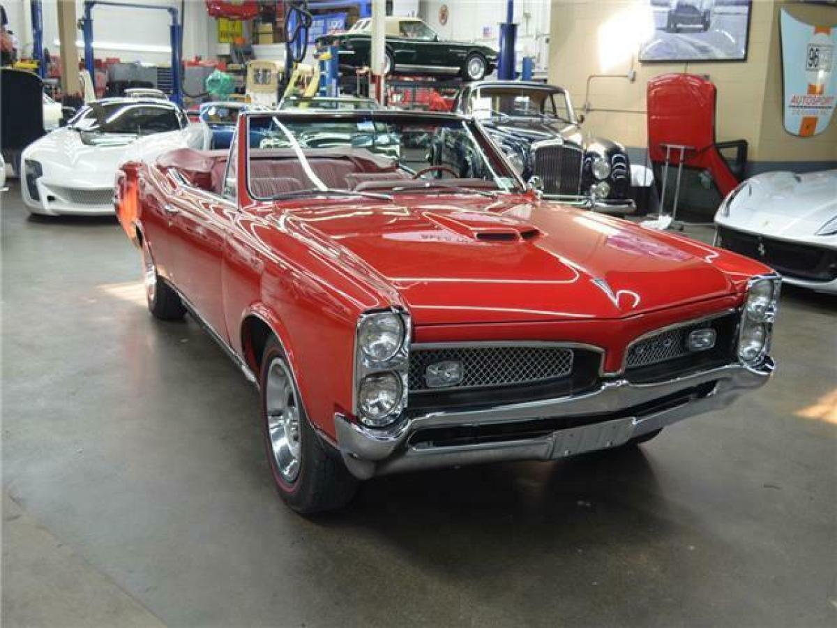 1967 Pontiac GTO Convertible 3711 Miles Regimental Red Convertible V8 400ci 360b 1967 Pontiac GTO Convertible